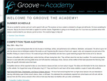 Tablet Screenshot of groovetheacademy.com